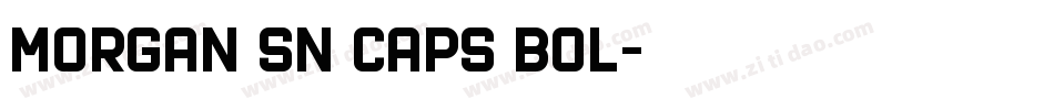 morgan sn caps bol字体转换